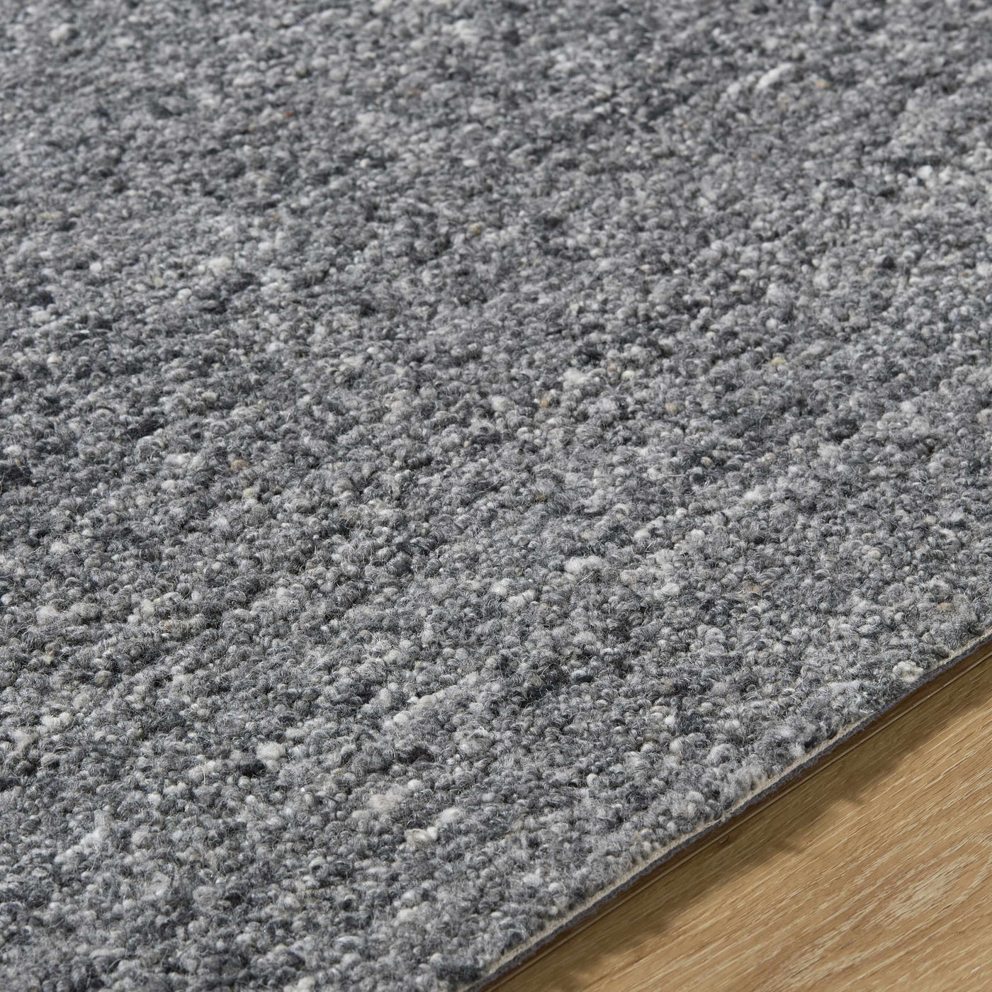 Sevan Charcoal Wool Area Rug by Boutique Rugs