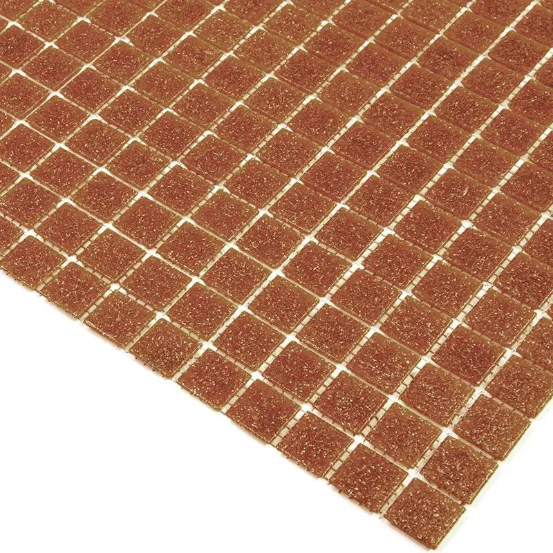 Apricot Red 12x12 Glossy Uniform Square Glass Mosaic Tile (20 pack, 20 sq ft/case) by Apollo Tile