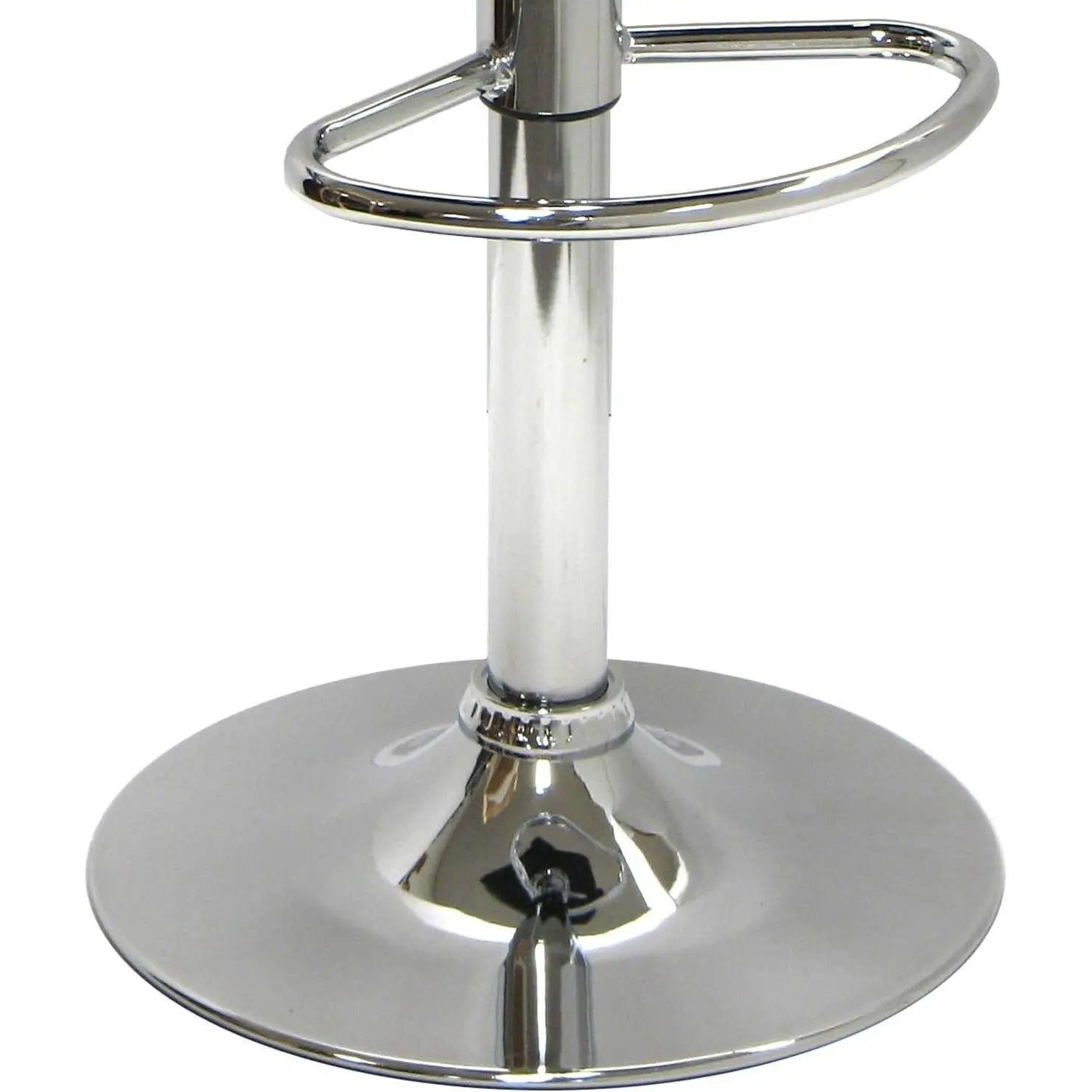 Modern Air-Lift Adjustable Bar Stools with Black PVC Seat by HomePacific