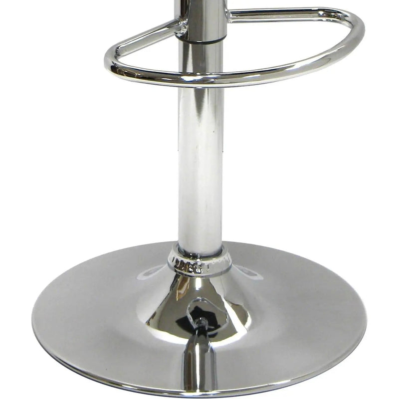 Modern Air-Lift Adjustable Bar Stools with Black PVC Seat by HomePacific