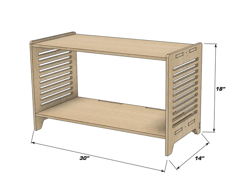 SPARROW- Small Toy Shelf by Bush Acres