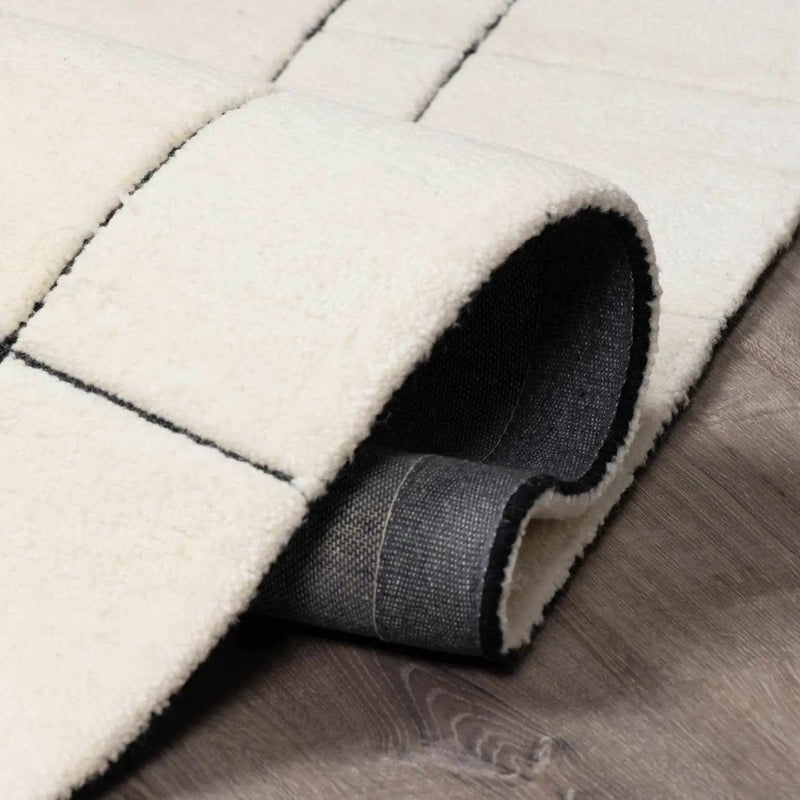 Fusao Rose Cream Area Rug - Clearance by Boutique Rugs