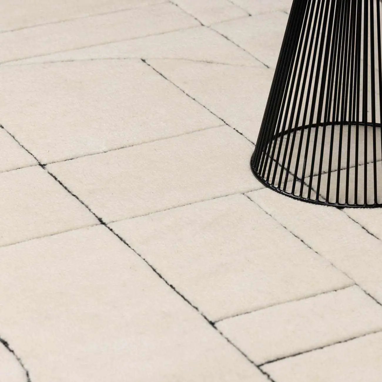 Fusao Rose Cream Area Rug - Clearance by Boutique Rugs