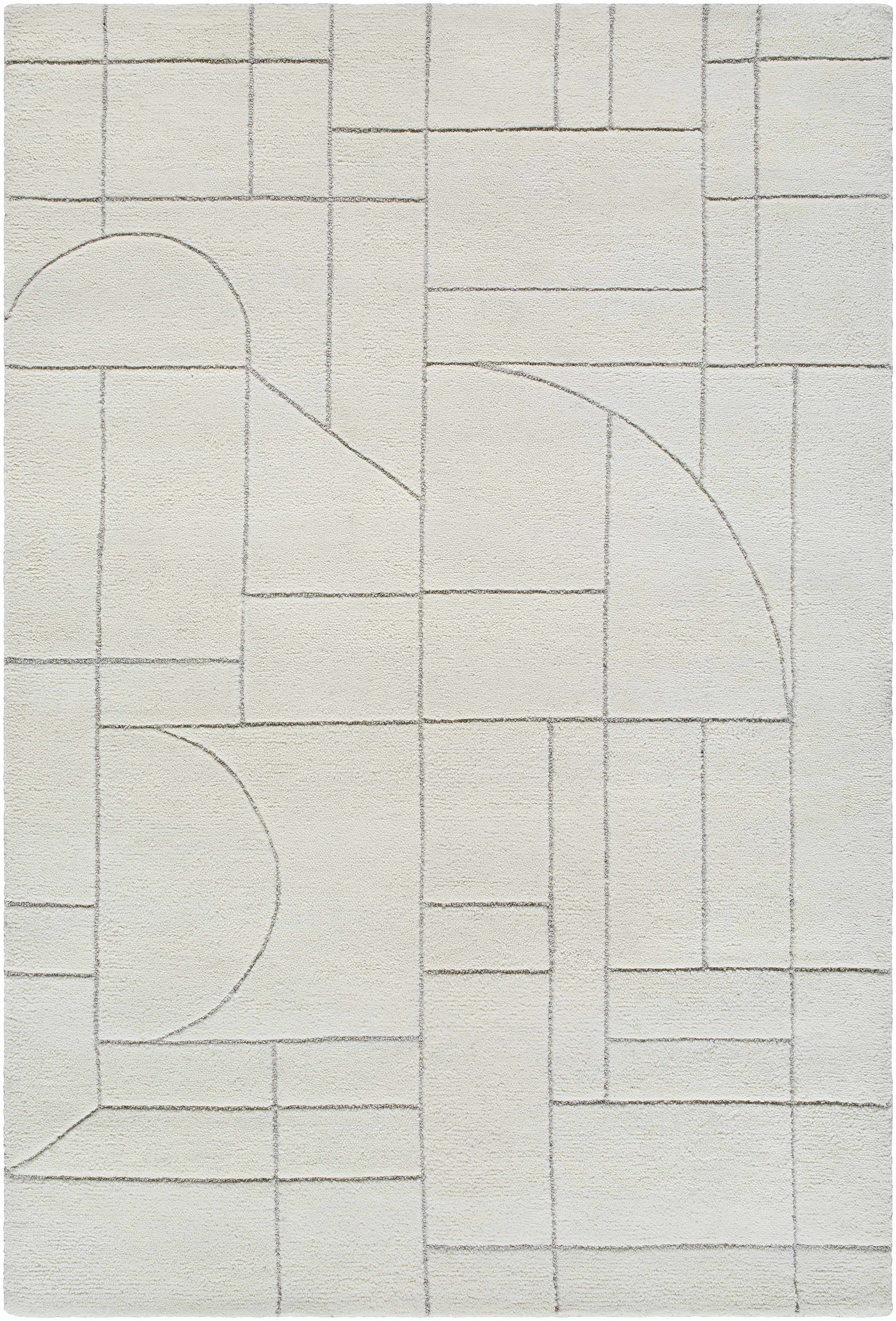 Fusao Off White Area Rug - Clearance by Boutique Rugs