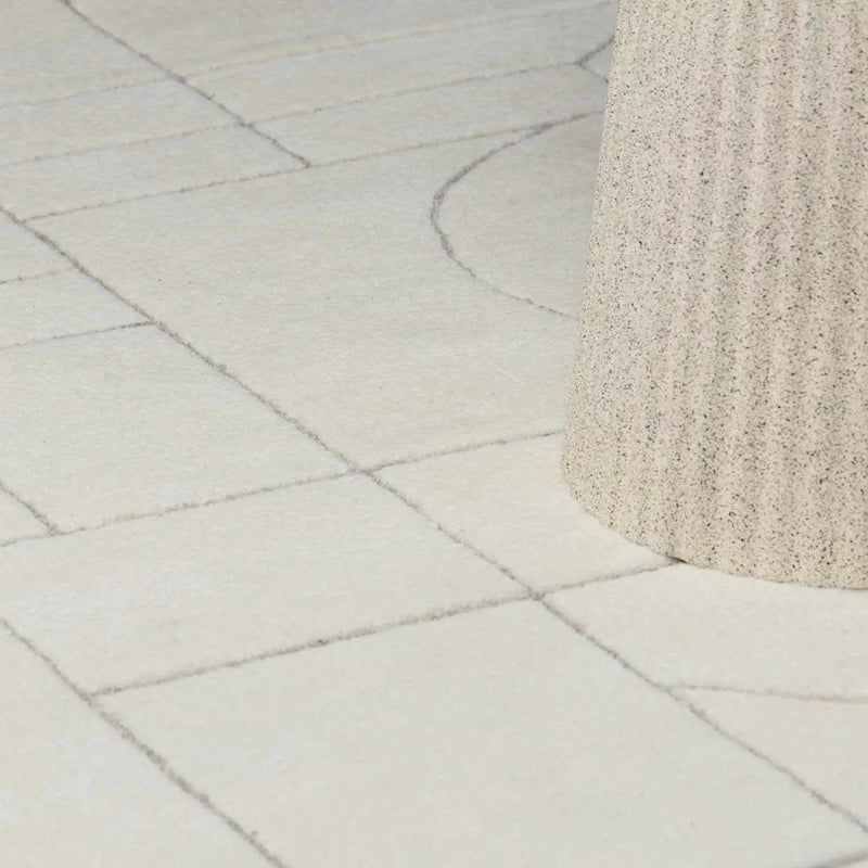 Fusao Off White Area Rug - Clearance by Boutique Rugs