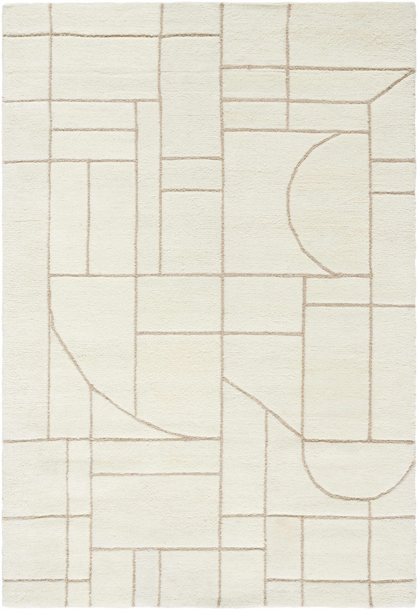 Fusao Beige Area Rug by Boutique Rugs