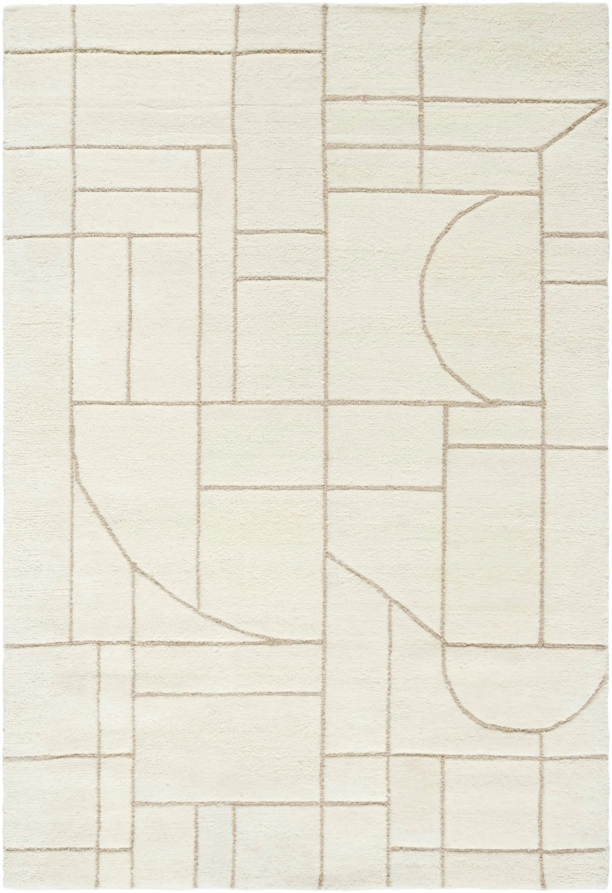 Fusao Beige Area Rug by Boutique Rugs