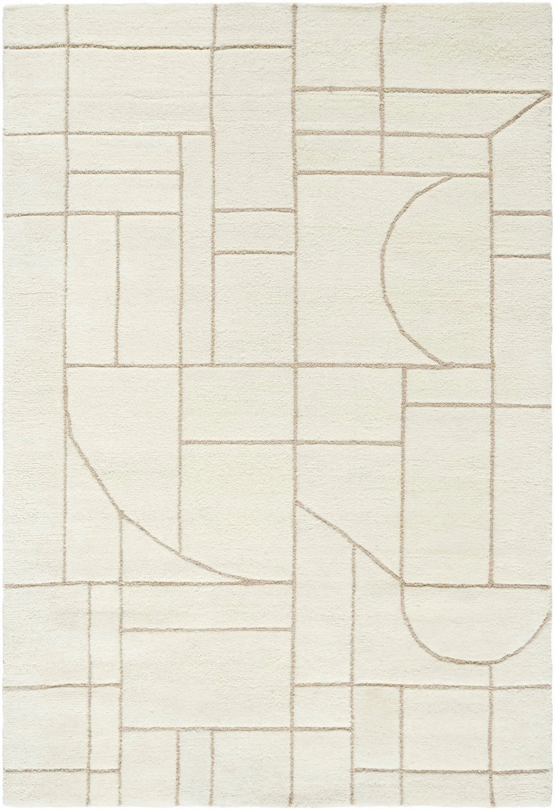 Fusao Beige Area Rug by Boutique Rugs