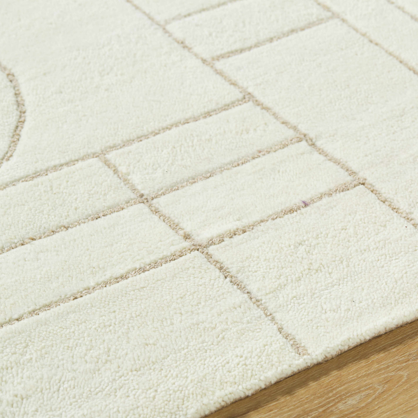 Fusao Beige Area Rug by Boutique Rugs