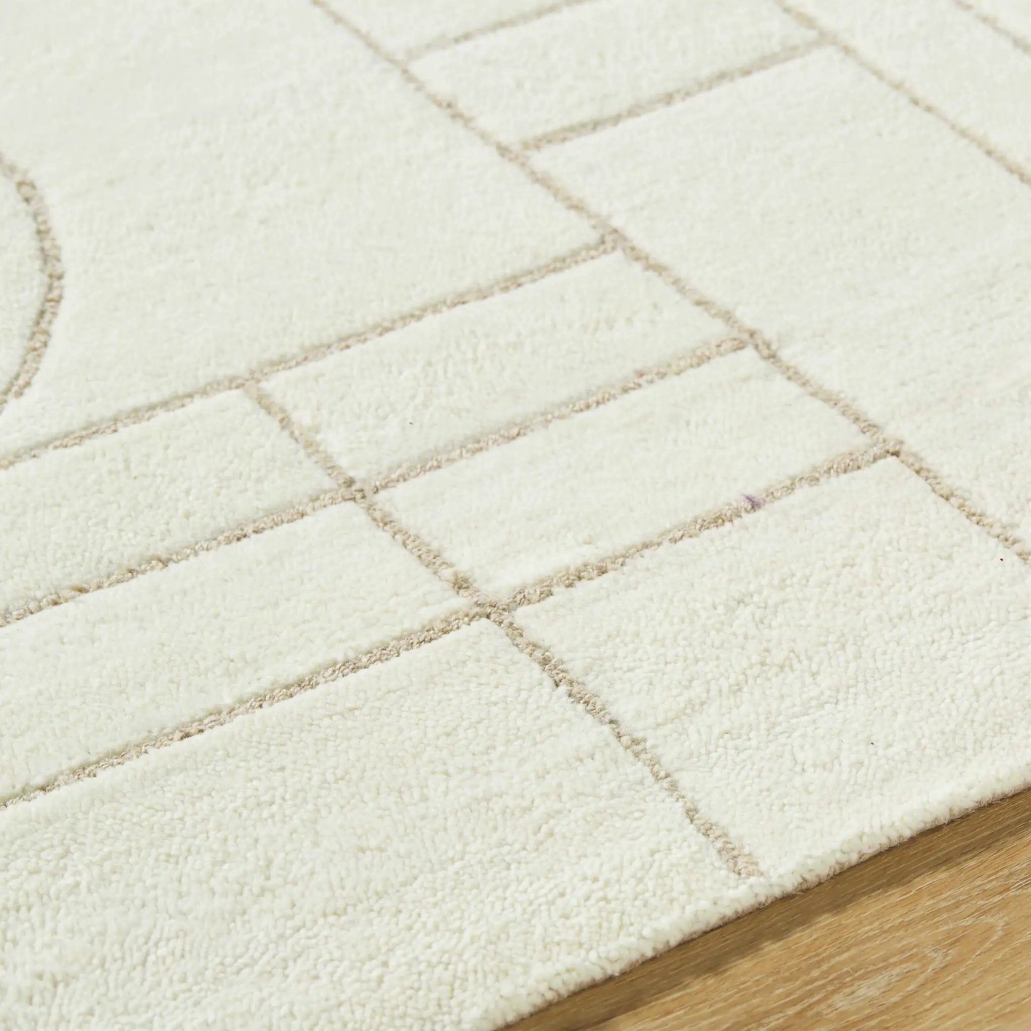Fusao Beige Area Rug by Boutique Rugs