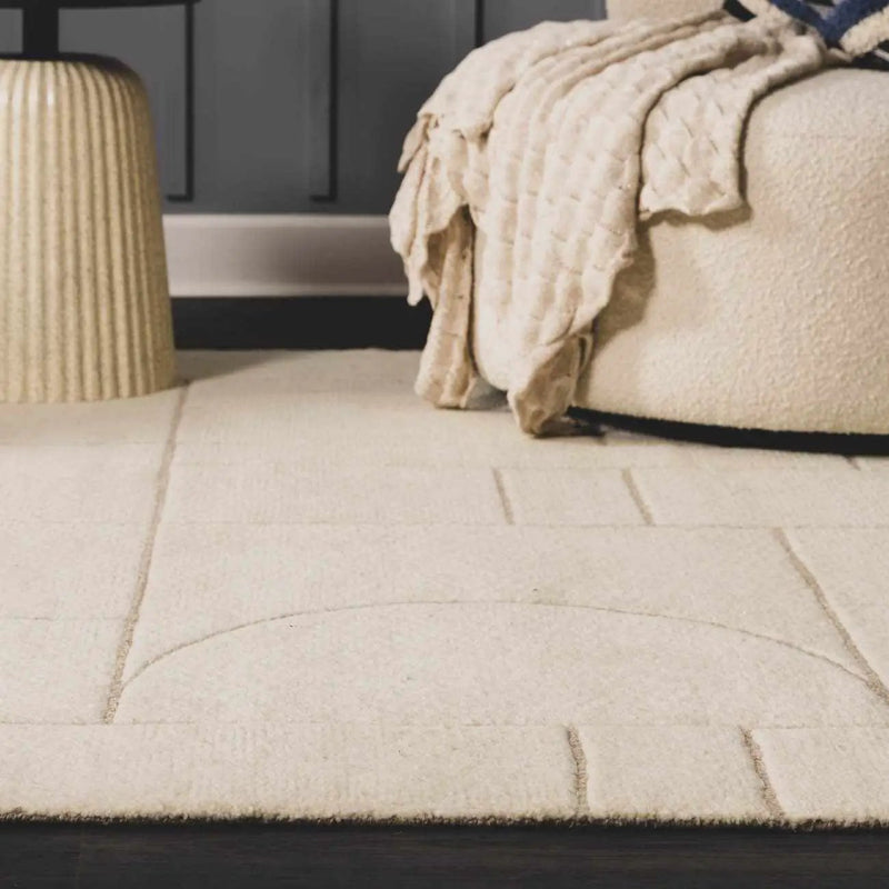 Fusao Beige Area Rug by Boutique Rugs