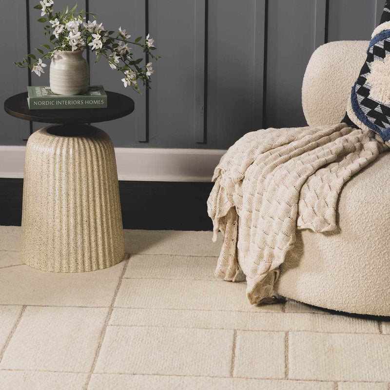 Fusao Beige Area Rug by Boutique Rugs