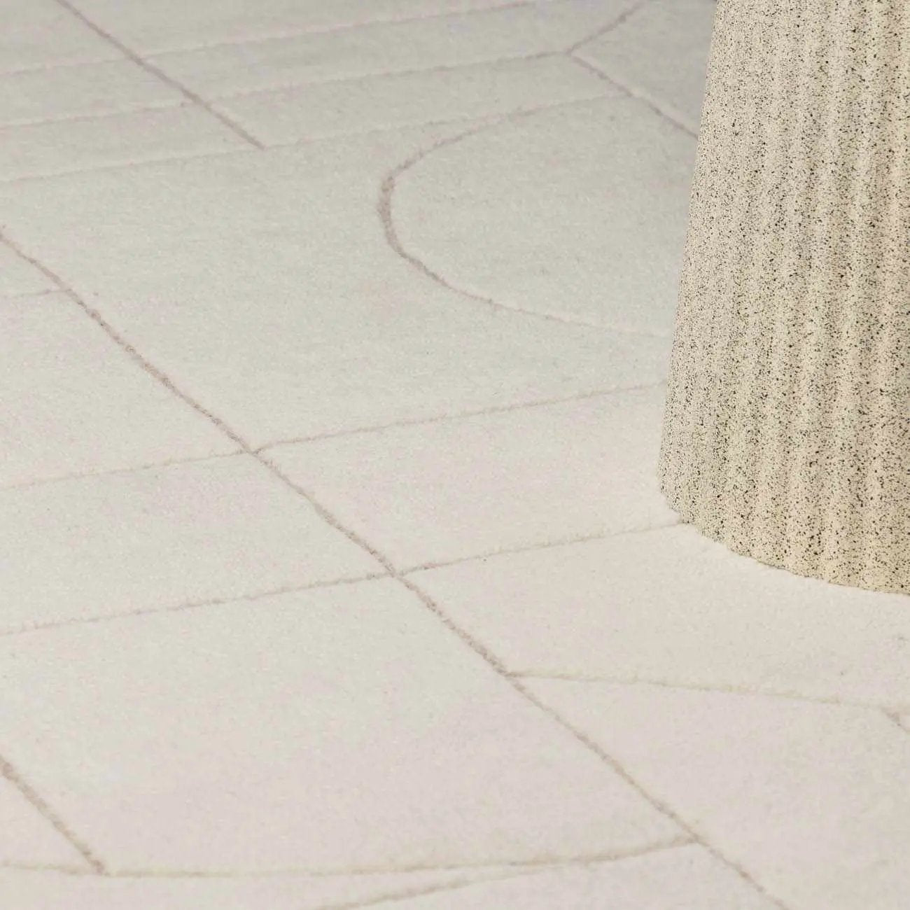 Fusao Beige Area Rug by Boutique Rugs