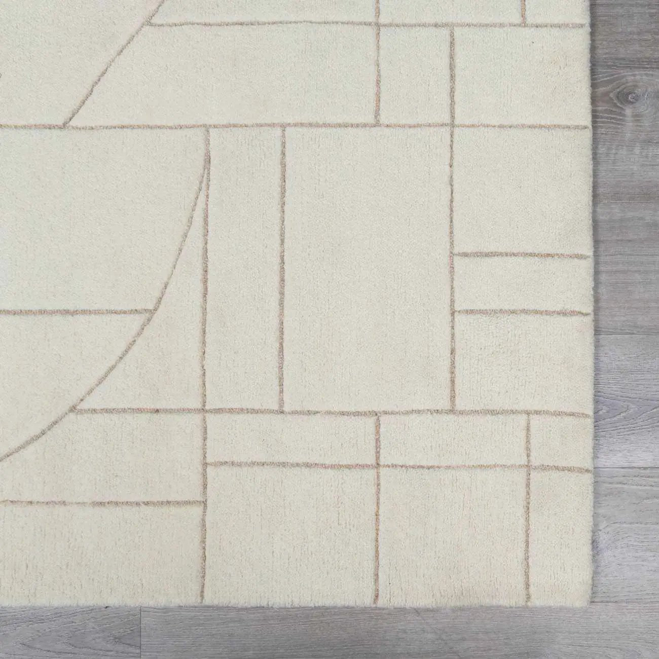 Fusao Beige Area Rug by Boutique Rugs