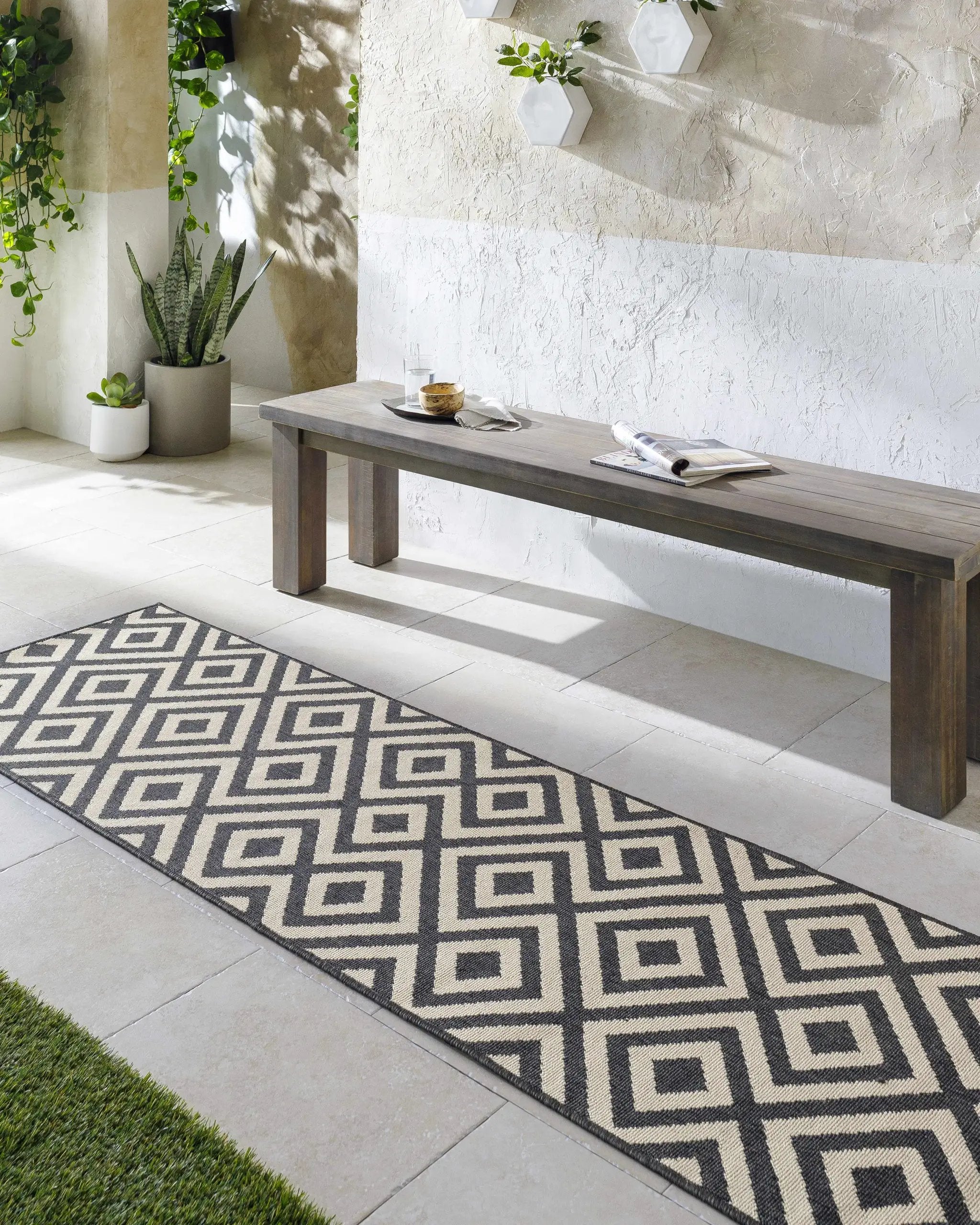Spilsby Geometric Outdoor Rug - Clearance by Boutique Rugs