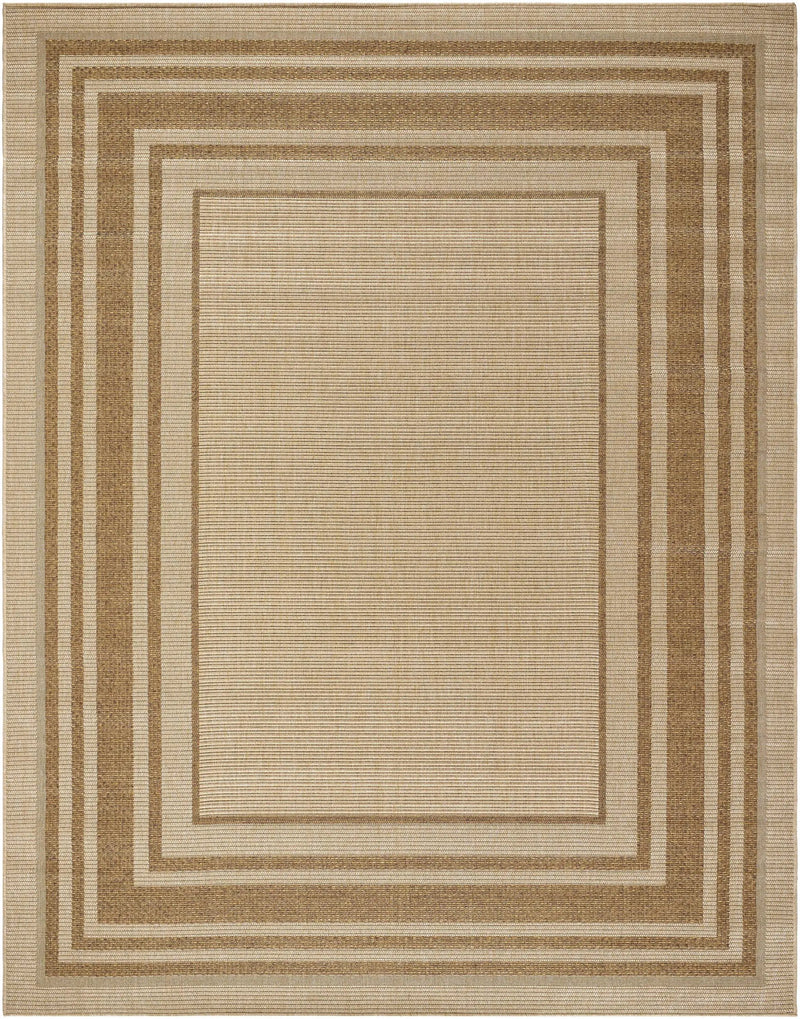 Isoko Bordered Faux Jute Outdoor Rug by Boutique Rugs