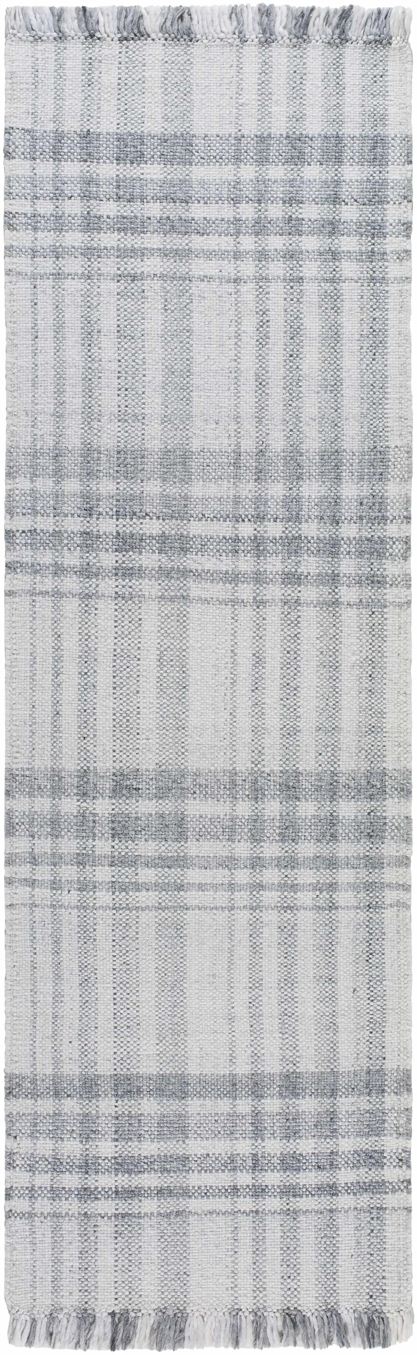 Inara Gray Plaid Area Rug - Clearance by Boutique Rugs