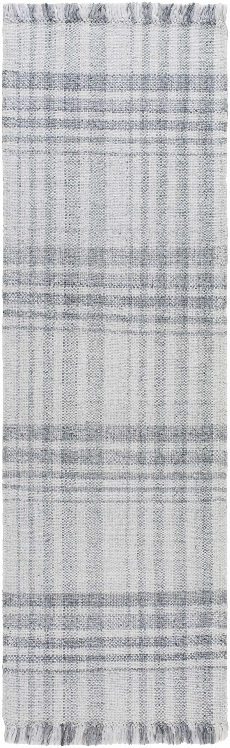 Inara Gray Plaid Area Rug - Clearance by Boutique Rugs