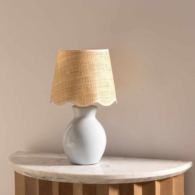 Salgareda Grey Ceramic Table Lamp by Boutique Rugs