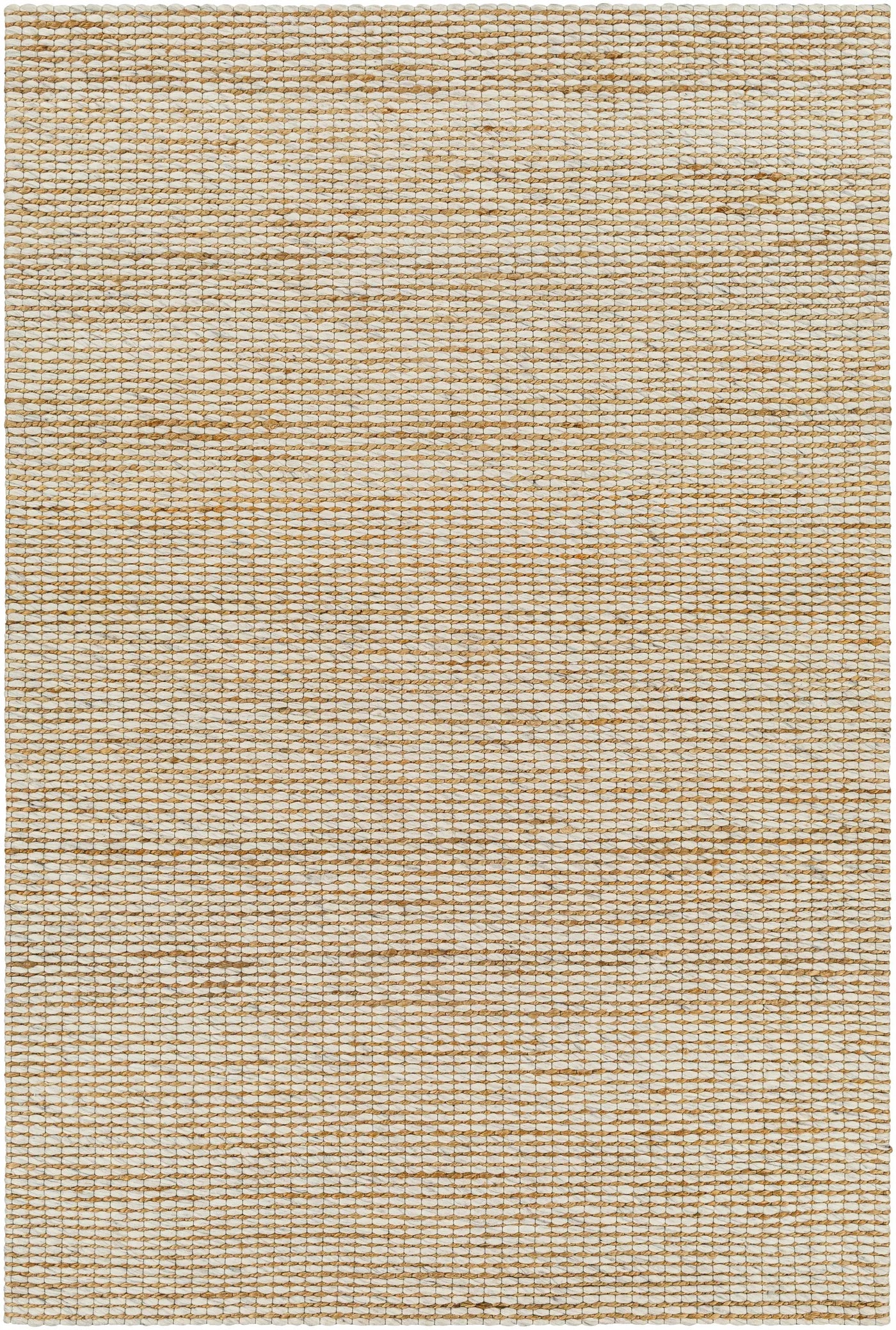Riki Cream Jute-Wool Blend Rug by Boutique Rugs