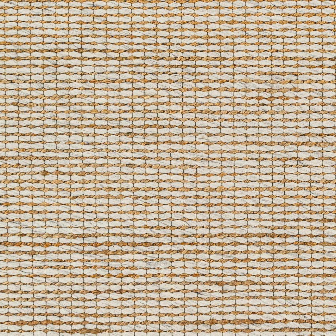 Riki Cream Jute-Wool Blend Rug by Boutique Rugs