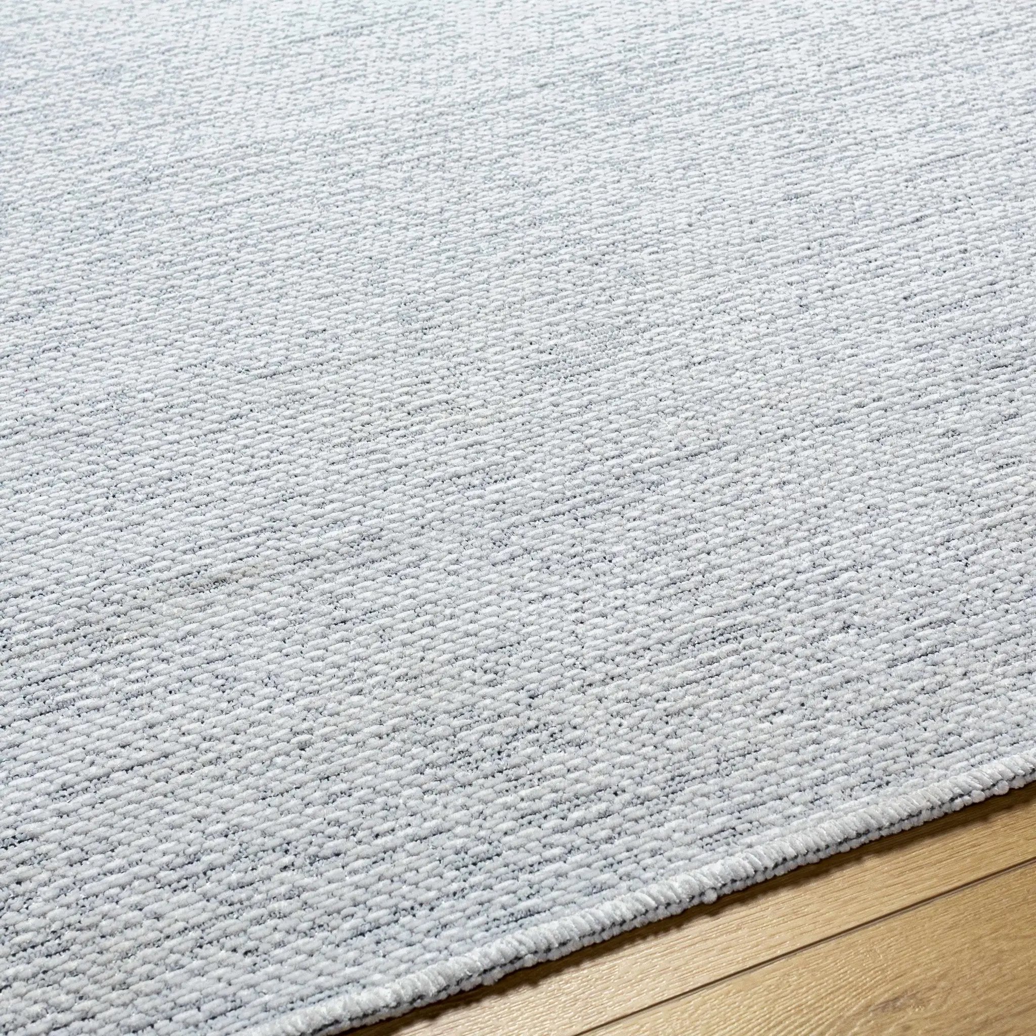 Isako Light Blue Solid Washable Rug - Clearance by Boutique Rugs