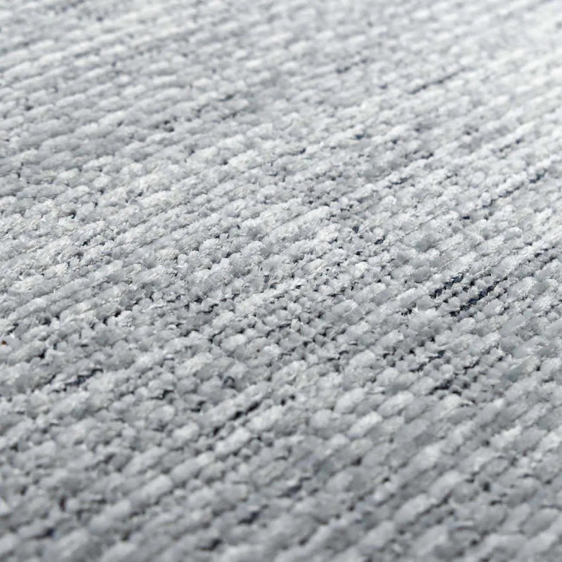 Isako Blue & Gray Solid Washable Area Rug - Clearance by Boutique Rugs