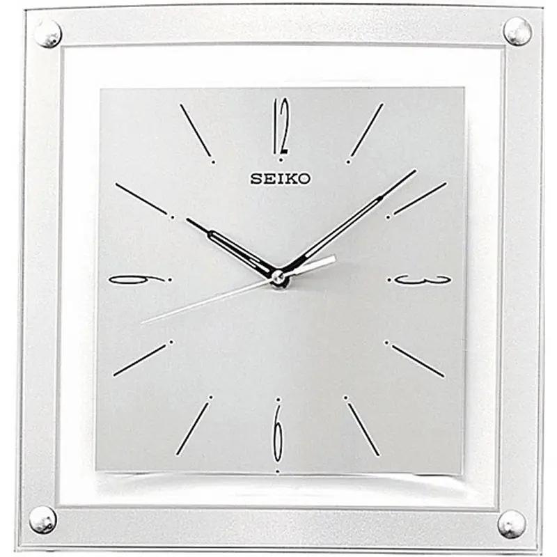 Contemporary 12.25-inch Square Quiet Analog Wall Clock by HomePacific