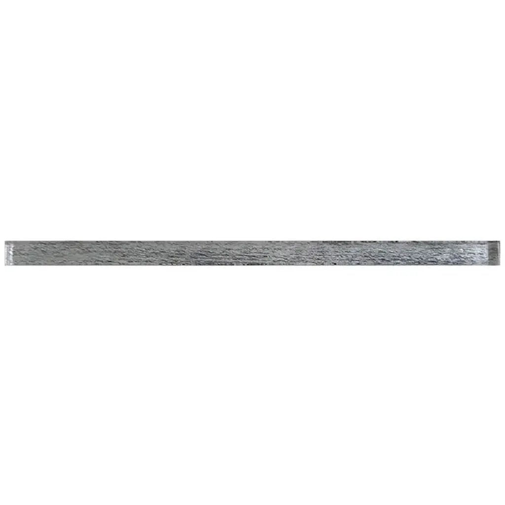 Light Gray 0.5x12 Glossy Glass Pencil Tile Trim (10 pack, 0.5 sq ft/case) by Apollo Tile