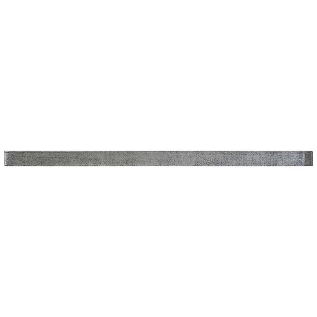 Mink Gray 0.5x12 Glossy Glass Pencil Tile Trim (10 pack, 0.5 sq ft/case) by Apollo Tile