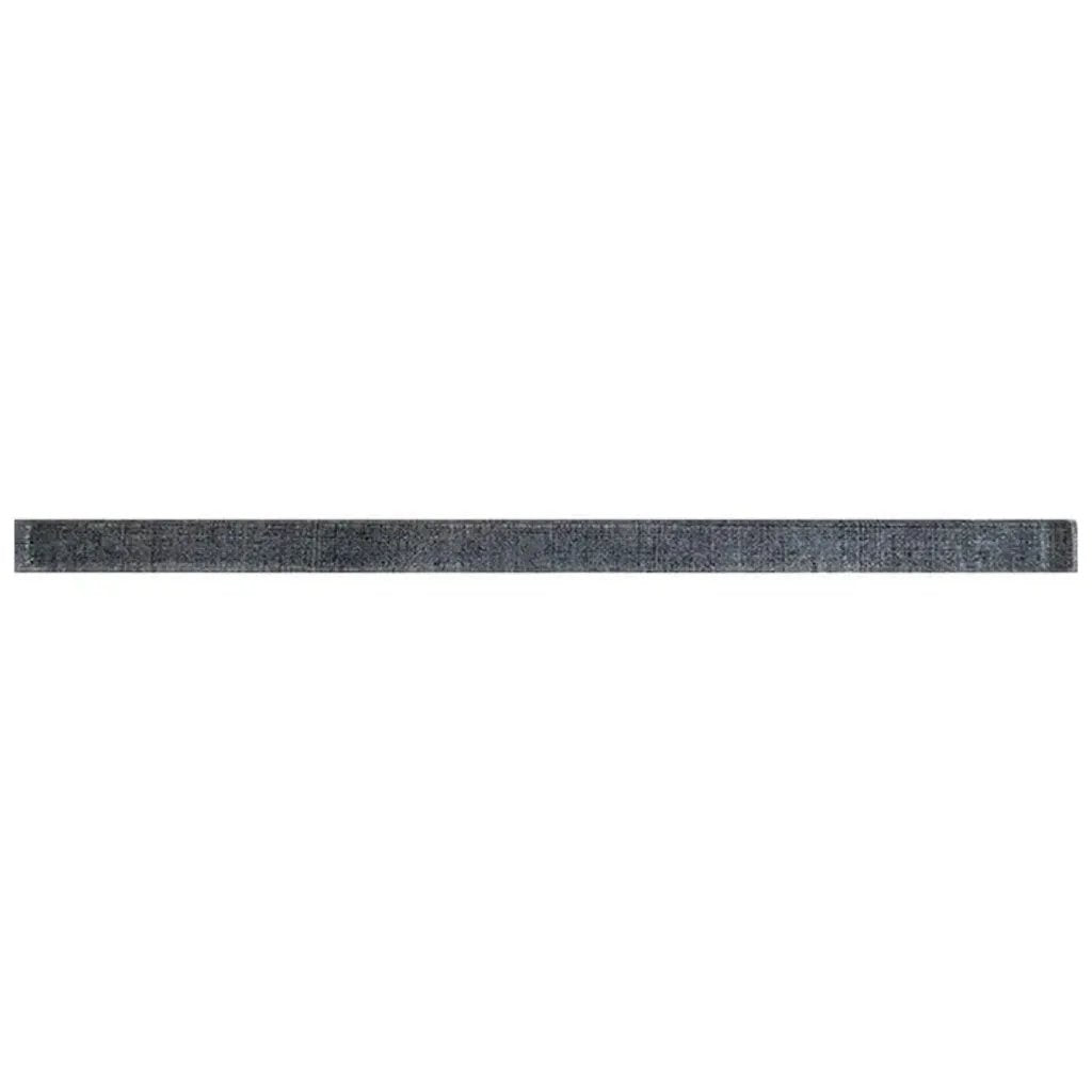 Dark Gray 0.5x12 Glossy Glass Pencil Tile Trim (10 pack, 0.5 sq ft/case) by Apollo Tile