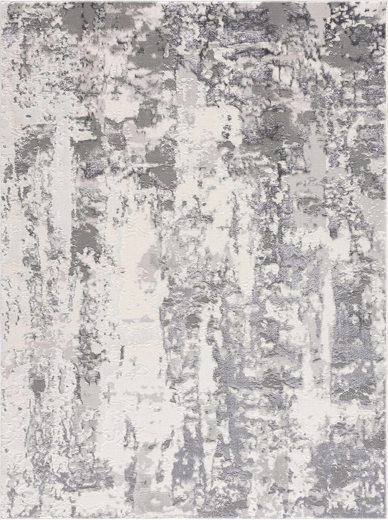 Junko Gray & Blue Marble Area Rug - Clearance by Boutique Rugs
