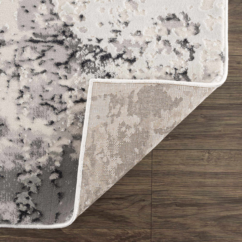 Junko Gray & Blue Marble Area Rug - Clearance by Boutique Rugs