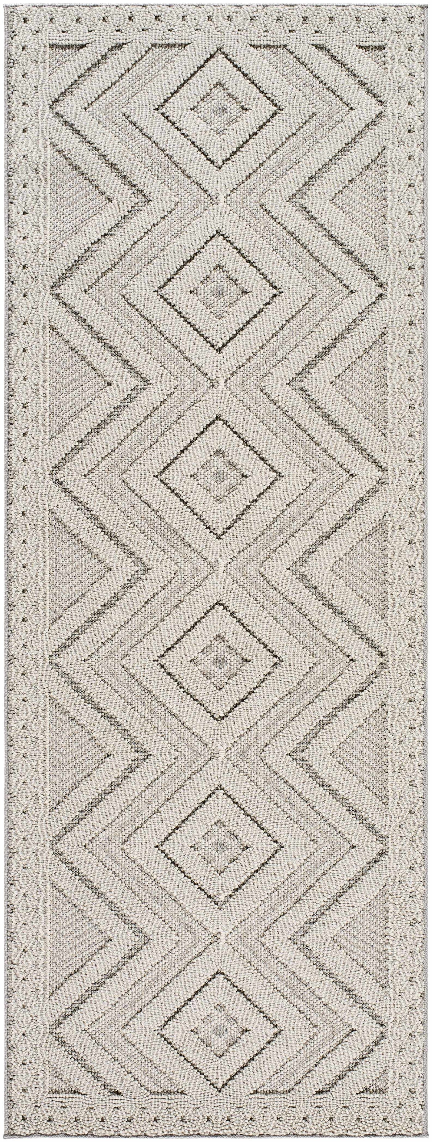 Aimee Natural Gray Outdoor Area Rug - Clearance by Boutique Rugs
