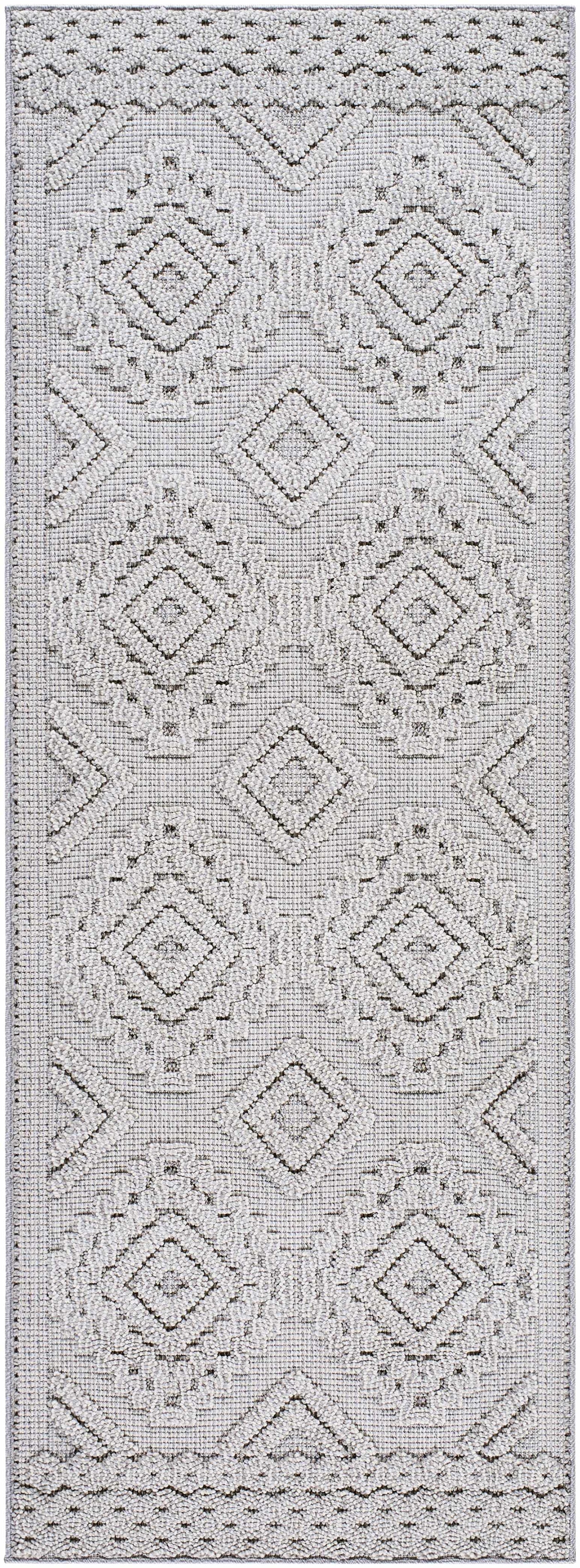 Arwid Light Gray Outdoor Area Rug - Clearance by Boutique Rugs