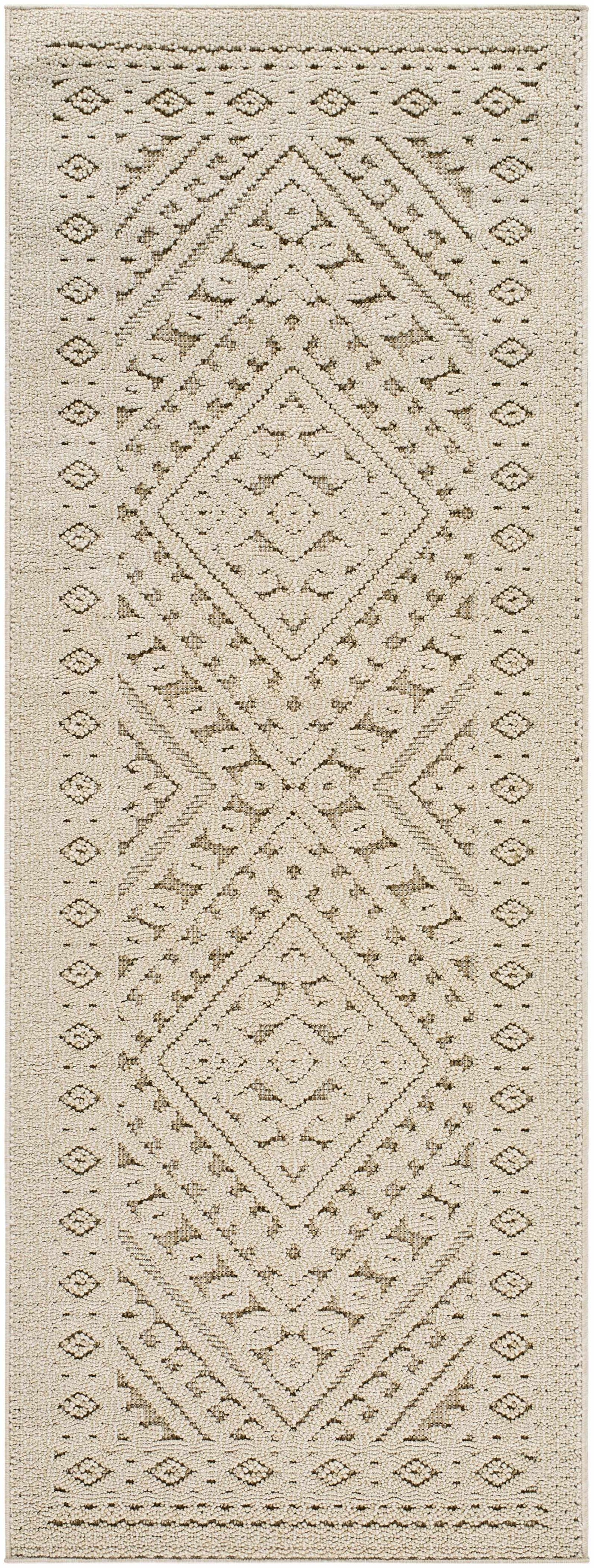 Hibah Bone Outdoor Area Rug - Clearance by Boutique Rugs