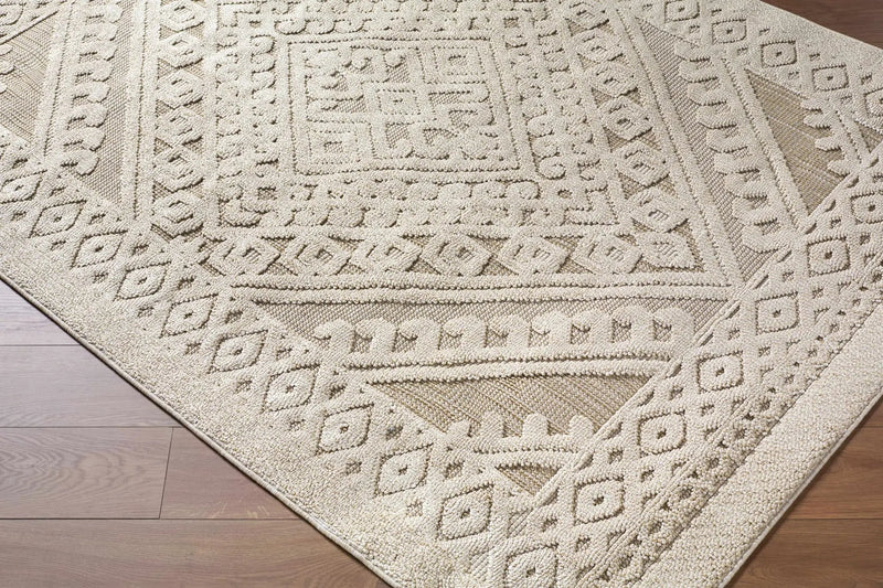 Hibah Bone Outdoor Area Rug - Clearance by Boutique Rugs