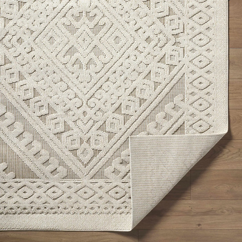Hibah Bone Outdoor Area Rug - Clearance by Boutique Rugs