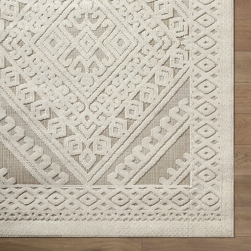 Hibah Bone Outdoor Area Rug - Clearance by Boutique Rugs