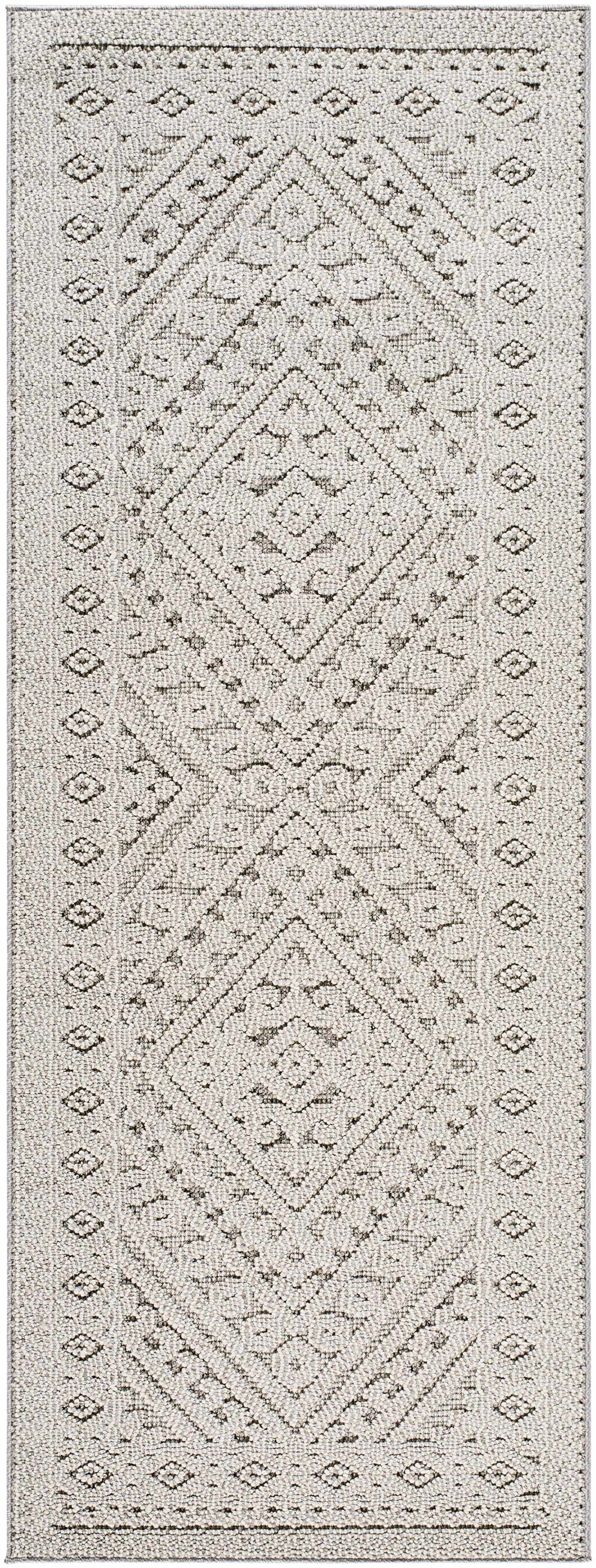 Hibah Natural Gray Outdoor Area Rug - Clearance by Boutique Rugs