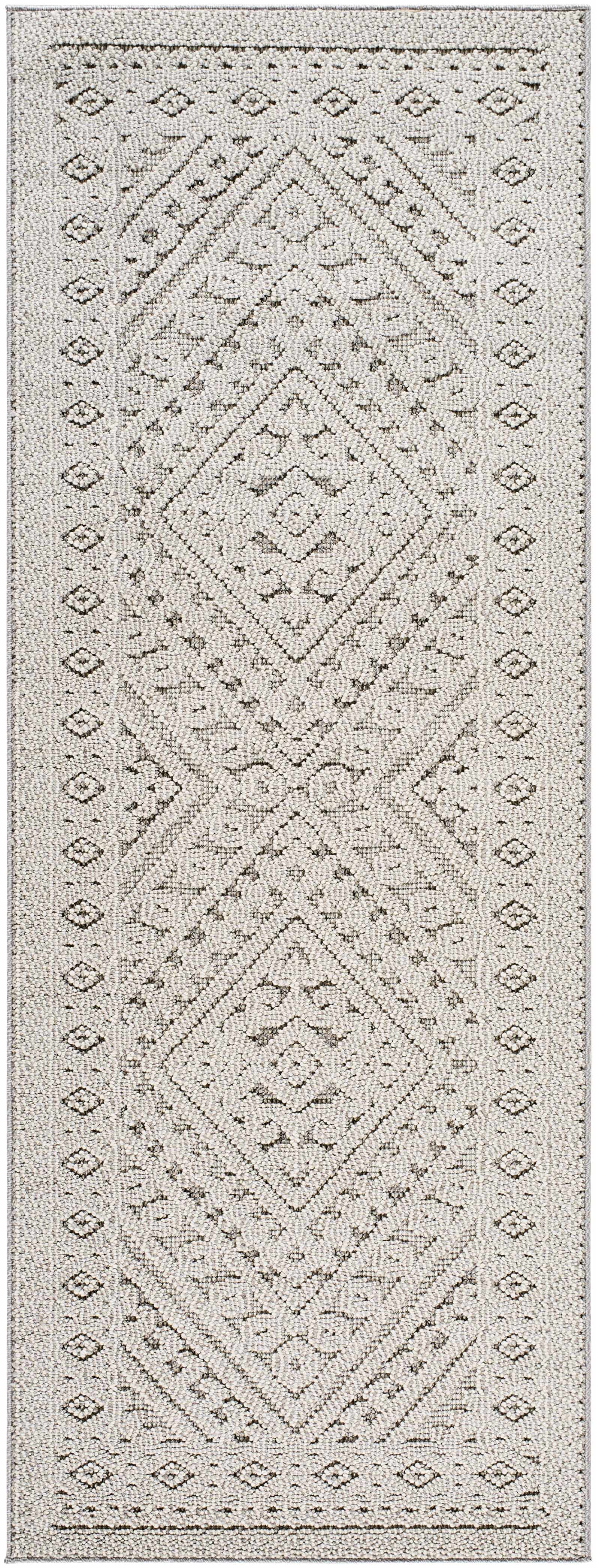 Hibah Natural Gray Outdoor Area Rug - Clearance by Boutique Rugs