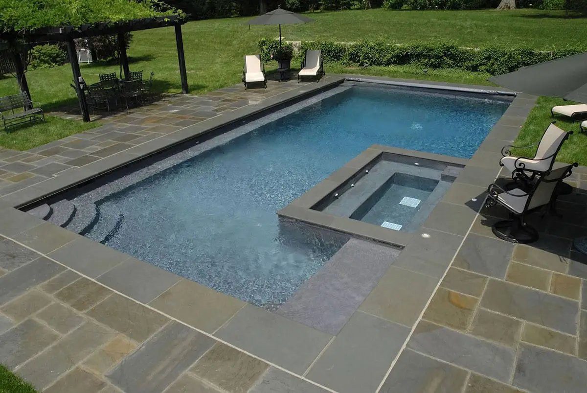 Rustic Gold Slate Pavers 6x24 in a finished room