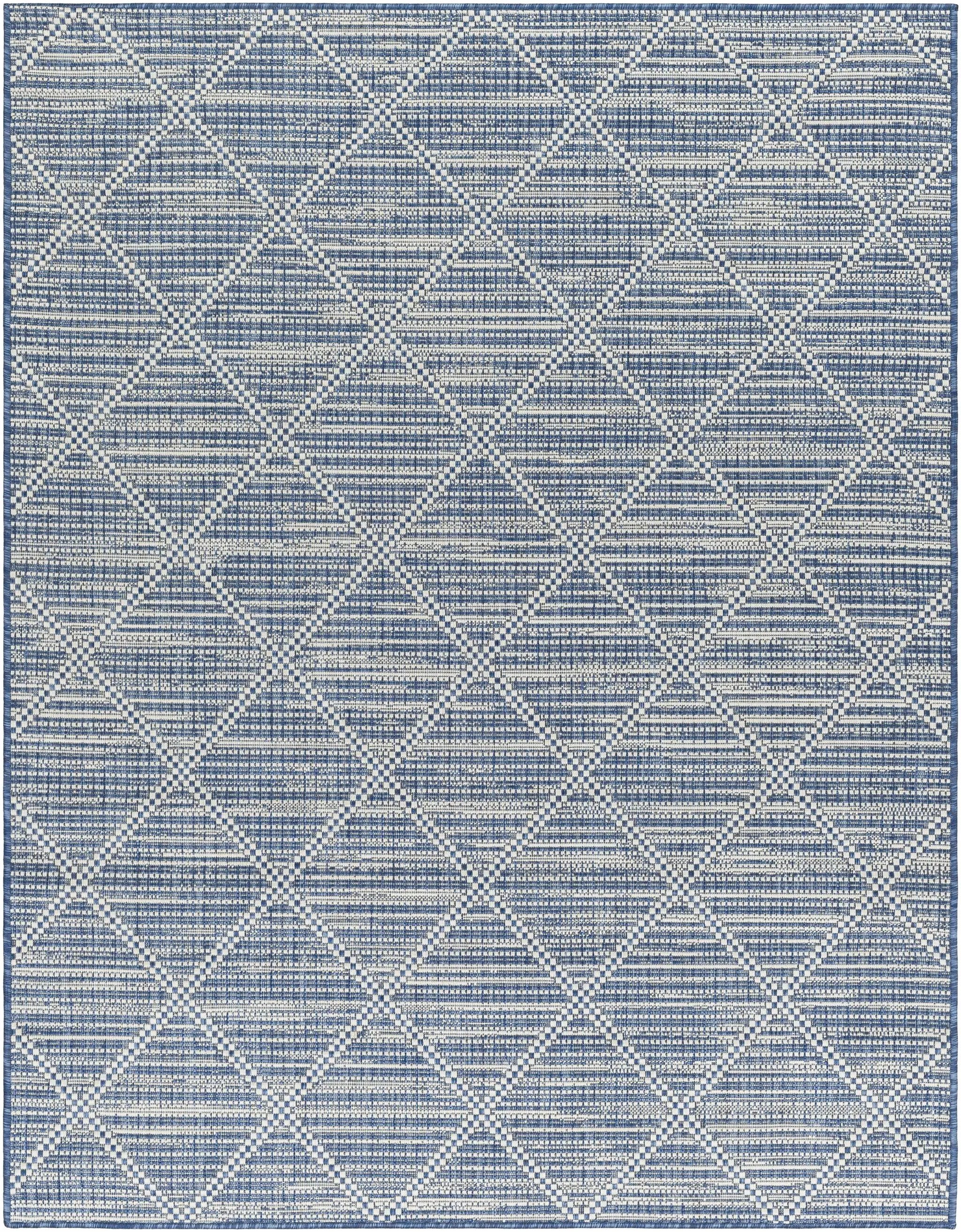 Ivora Blue Outdoor Area Rug - Clearance by Boutique Rugs