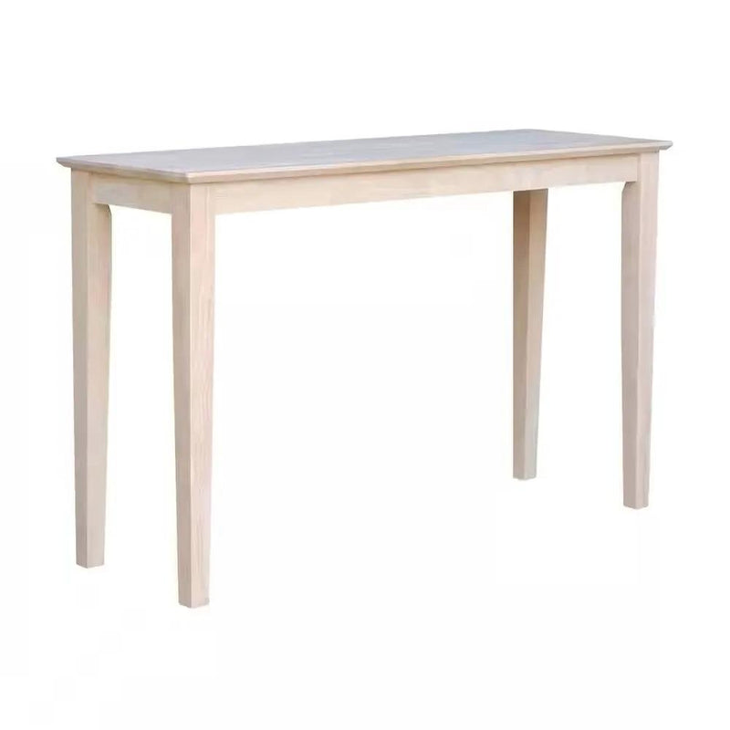 Unfinished Solid Wood 4-ft. Farmhouse Console Sofa Table by HomePacific