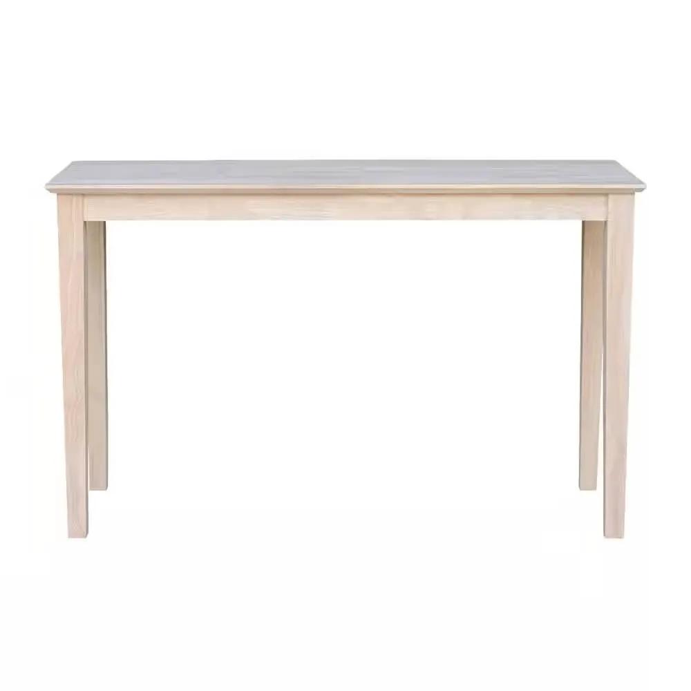 Unfinished Solid Wood 4-ft. Farmhouse Console Sofa Table by HomePacific