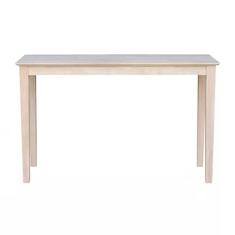 Unfinished Solid Wood 4-ft. Farmhouse Console Sofa Table by HomePacific