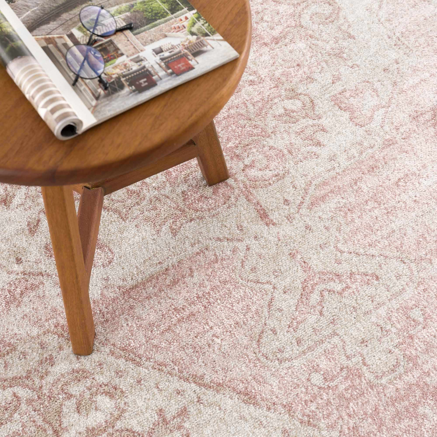 Snead Pink Floral Rug by Boutique Rugs