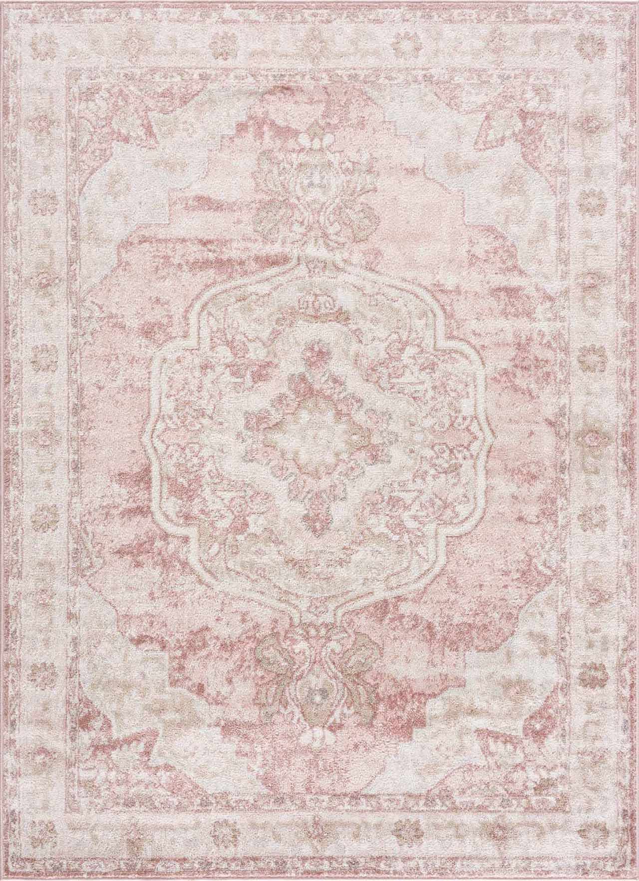 Kandos Blush & Light Pink Area Rug by Boutique Rugs