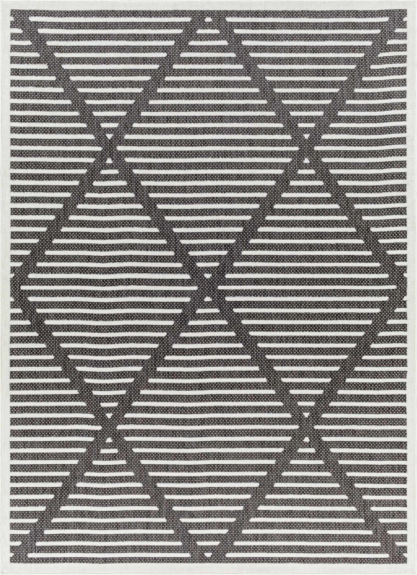 Anah 3D Black Outdoor Rug by Boutique Rugs