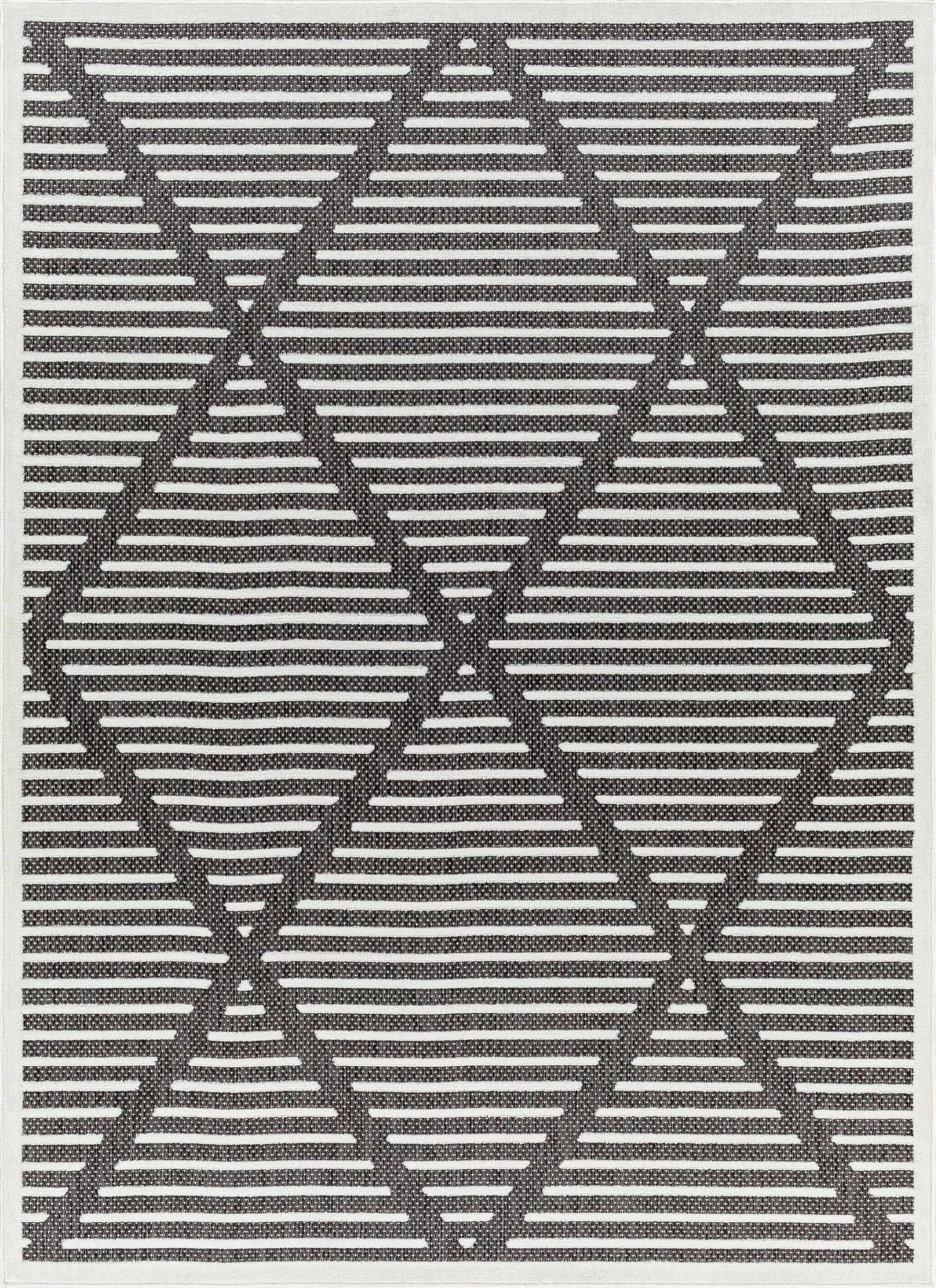 Anah 3D Black Outdoor Rug by Boutique Rugs